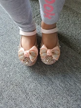 Zapatos de cuero con lazo de diamantes de imitación para niñas, zapatillas de baile de fiesta, zapatos planos de rendimiento para bebés y estudiantes, D785