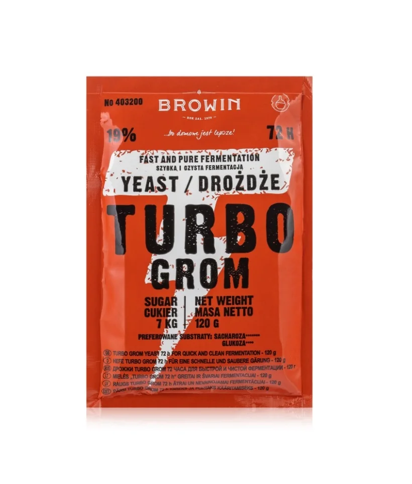 Дрожжи спиртовые Turbo Grom (Польша) 120 грамм | Дом и сад