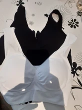 S-6XL de Yoga con agujeros para mujer, sostén deportivo transpirable para Fitness, chaleco para correr, ropa interior para dormir, Tops cortos acolchados, sujetadores para gimnasio