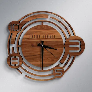 

Personalized Is Different Design Wooden Wall Clock-Model 46B Personalized Is Wood color Beautiful Motif Decorative