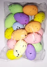 Kids Gift Craft Bird-Pigeon-Eggs Easter-Decoration Favor Painted Happy 3cm-Foam DIY Party