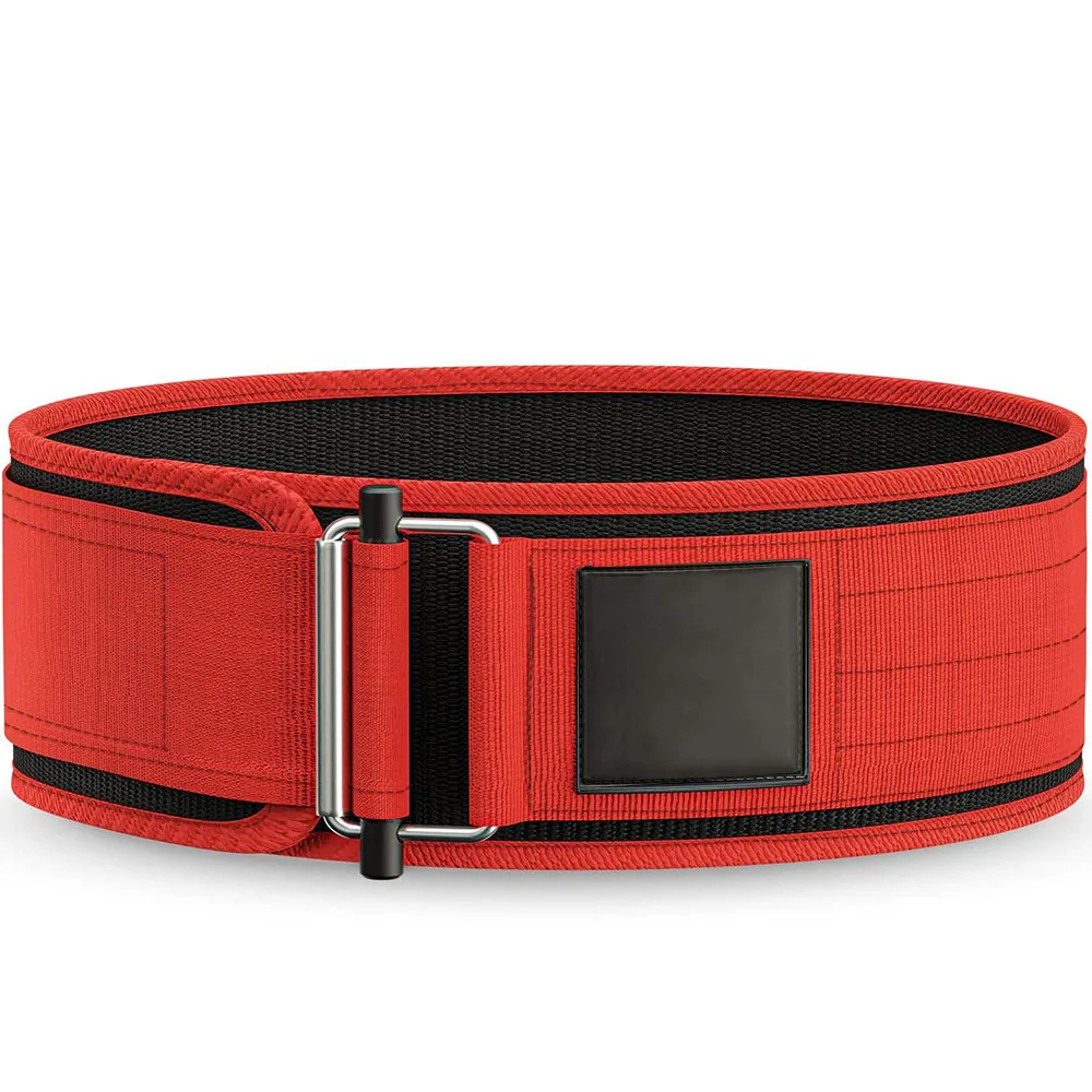 red lifting belt