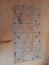 Regla transparente de dibujo, 1 unidad de 30x15cm, regla alineada con Patchwork acrílico, suministros de medición para costura de oficina y escuela