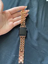 Correa de acero inoxidable para Apple Watch serie 5, 4, 3, 2, 38mm, 42mm, 40mm, 44mm, banda de Metal para iWatch 5, 4, 3, 2