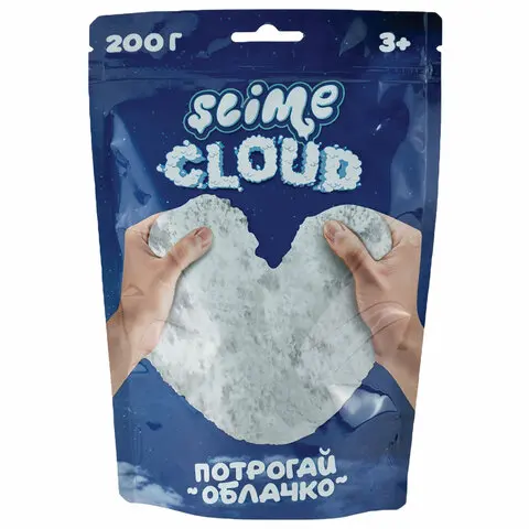 Слайм (лизун) Волшебный Мир &quotCloud Slime. Облачко&quot с ароматом пломбира 200г 3 уп. (S130-29)
