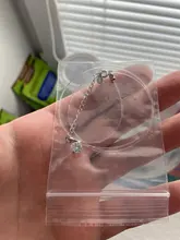 Collar de plata de ley 925 con Zirconia, Pez transparente Invisible, bisutería, S-N52