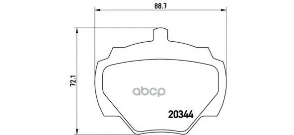 Комплект Тормозных Колодок Дисковый Тормоз Brembo P44001 Brembo арт. P44001