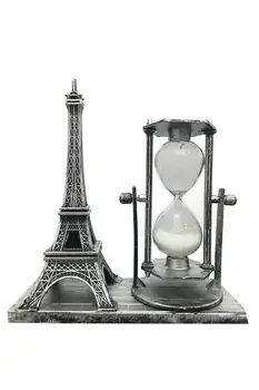 

Eiffel Tower Paris France Figured Wooden Hourglass Gift Elegant Souvenir