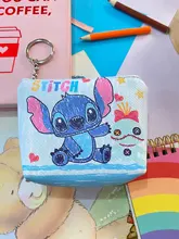 Disney-cartera con caricaturas para niños, monedero de Mickey Mouse, regalo para niña y niño, bolso de almacenamiento con llave colgante, Cartera de paquete para chico y Frozen