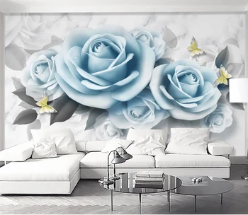 

3D photo wallpaper rose. Modern stylish rose. For room, living room or bedroom. Any sizes. Fast shipping to Russia.