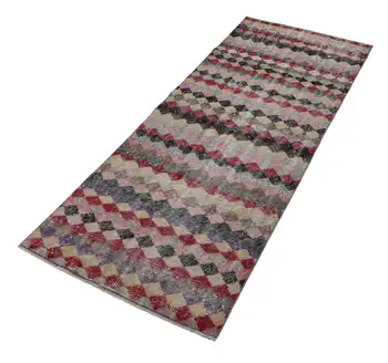 

79x211 Cm Multicolor Handmade Bohemian Runner Rug-3x7 Ft