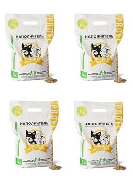 

Filler for toilet 'clean fluffy 'green tea 5L 4 PCs.