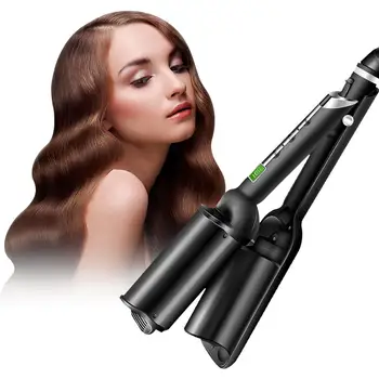 

Hair Curler Deep Barrel Curling Iron Hair Curler Hair Curler Three-tube Curling Barrel Iron Wavy Roll Wand Hair Waver Hair Styl