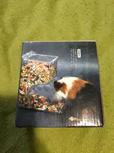 Hamster Rabbit Food Dispenser Feeder Plastic Clear Automatic Pet Feeder For Hamster Guinea