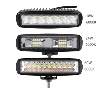 

ECAHAYAKU 6 " 12V LED Work Light Bar Spot Flood Beams Driving Fog Off Road LED Work Car Light for Ford Toyota SUV 4WD LED Light