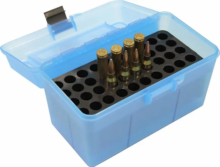 MTM Deluxe Flip-Top Ammo Box with Handle 338 Lapua Mag to 500 Nitro Express 50-Round Plastic H50-XL-24 |