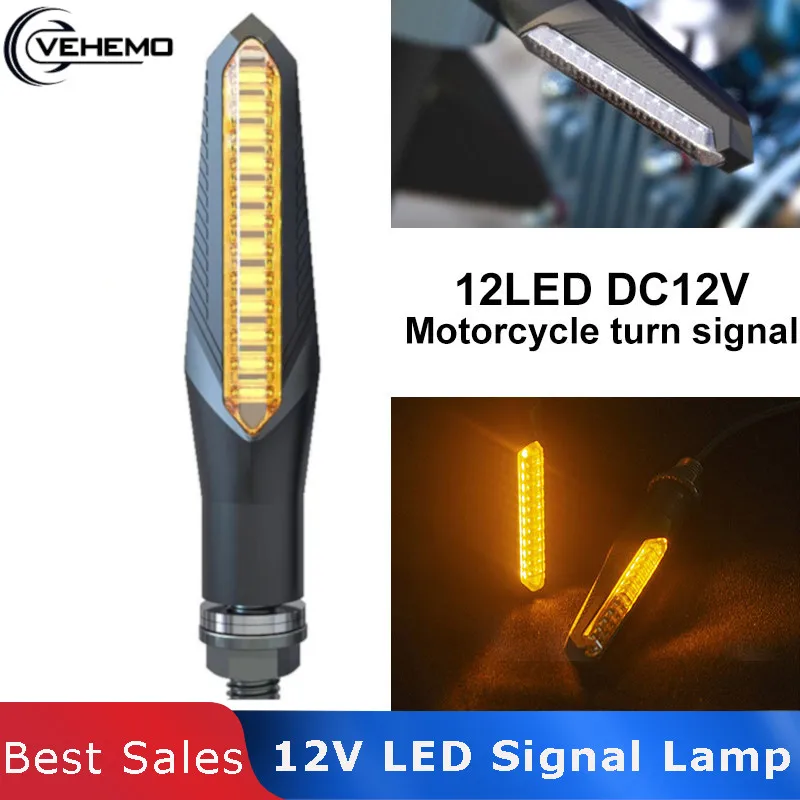 

12 LED Turn Signal Lights Flashers Running Directional Led Light Motorcycle For Yamaha Fz16 KAWASAKI Z1000SX Honda Cb650f Cb500x