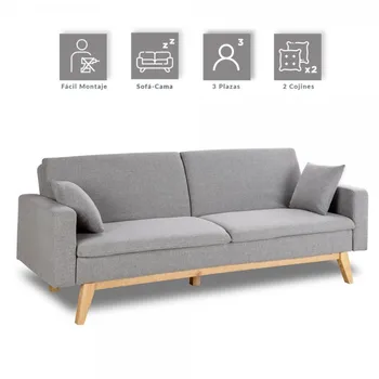 

Don Rest-Sofa Bed with 3 Seater Reine light Gray