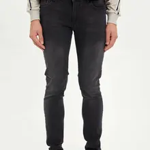Дефакто мужские модные джинсовые брюки средняя талия эластичные черные джинсовые брюки мужские повседневные свободные высококачественные брюки для мужчин-M3995AZ19WN