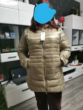 NewBang-Chaqueta de plumón largo con capucha para mujer, chaqueta ultraligera de invierno, abrigos de talla grande, 7XL, 8XL