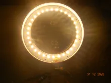 Lámpara de escritorio de lupa plegable profesional, luz LED de lectura con tres modos de atenuación, fuente de alimentación USB, 5 aumentos