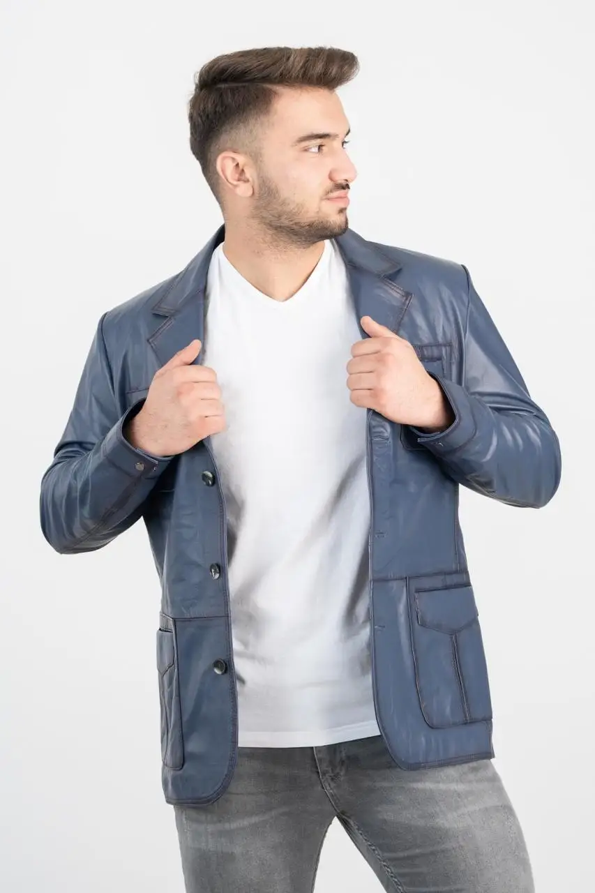 

Men's Genuine Leather Coats Leather Jacket 1st Grade sheepskin coat genuine leather Vintage men's formal casual winter jacket