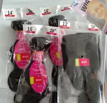 YISEA onda del cuerpo mechones con cierre 3 mechones brasileño de la armadura del pelo extensiones de cabello humano mechones con cierre de encaje de cierre con mechones