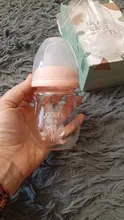 Baby Bottle Baby-Milk-Feeder-Set Glass Silicone Cute 