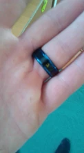 Temperatura anillo de titanio de acero de humor emoción sentimiento inteligente sensible a la temperatura anillos para los hombres y las mujeres impermeable de la joyería