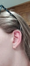 Pendientes de Clip retráctiles de acero inoxidable para mujer y niña, sin perforaciones, Piercing para la oreja, 2 unidades/paquete, Clips de pendientes