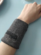 Sweatband Wrist Wallet Protector Storage-Bag Hand-Guards Zipper Running Unisex