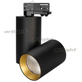 027442 Светильник SP-POLO-TRACK-TURN-R85-15W White5000(BK-GD, 40 deg) ARLIGHT