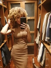 Pelucas Afro rizadas de pelo corto con flequillo para mujeres negras, cabello sintético africano sin pegamento, Cosplay, Lizzy de alta temperatura