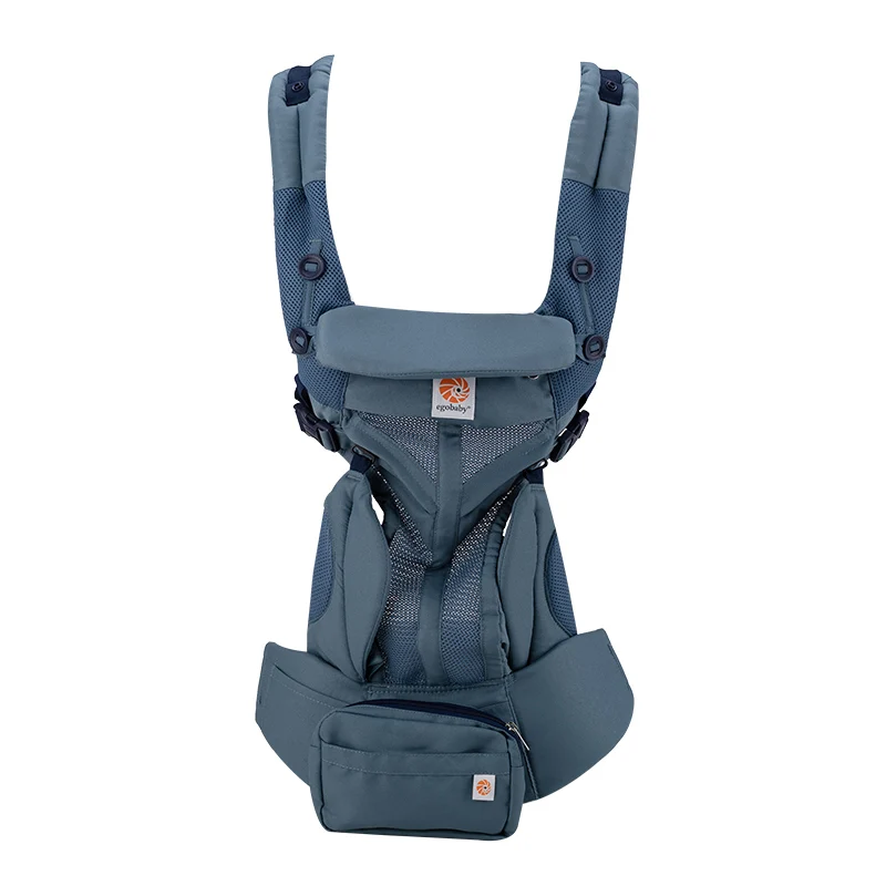 Egobaby omni 360 детская переноска Многофункциональный дышащий рюкзак для младенцев детская коляска для малышей слинг обертывание подтяжки - Цвет: omni mesh light blue