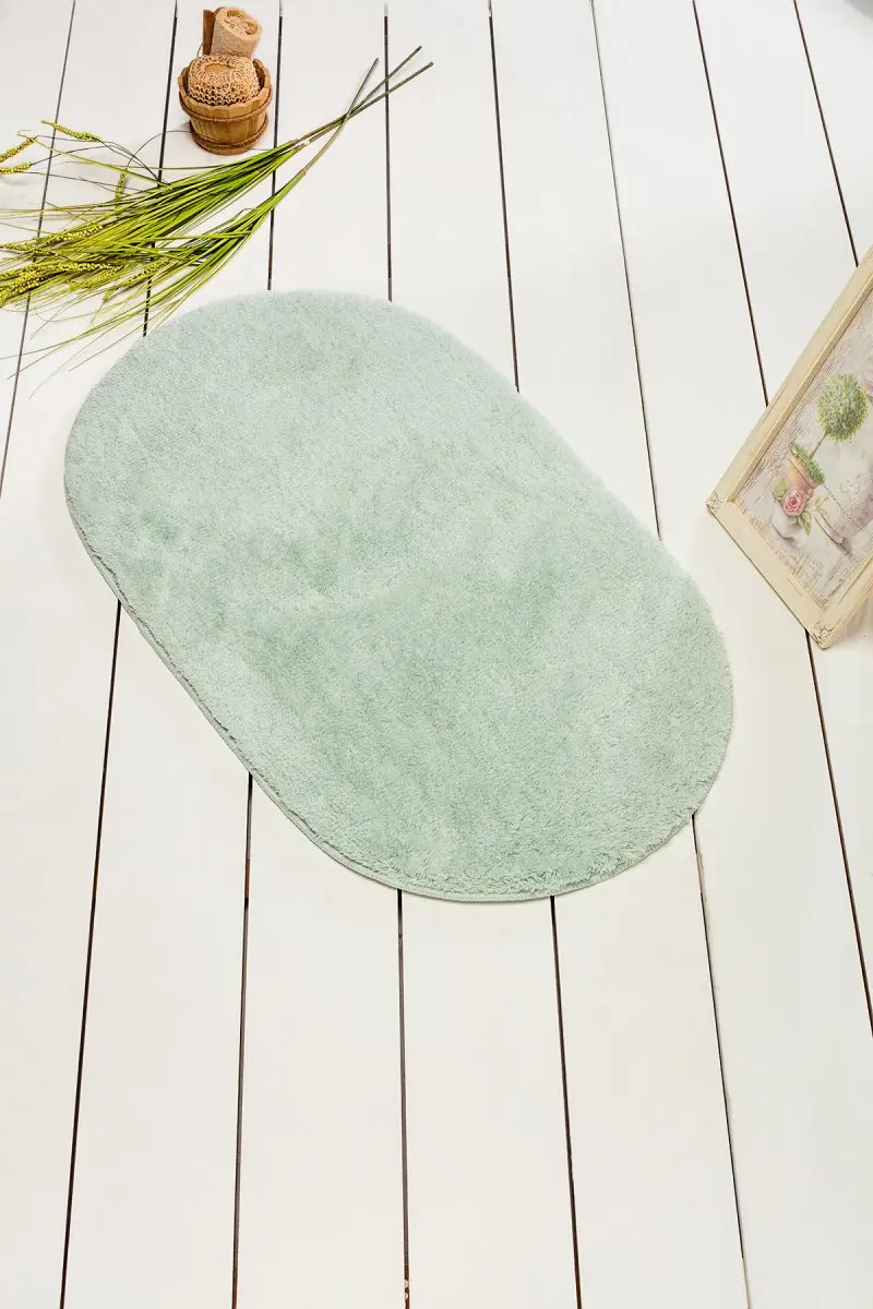 Коврик для ванной-коврики | коврик для ванной нескользящие Противоскользящие коврики цвета мятный Овальный 60X100 см