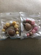 Chupete de silicona con cuentas de dentición para bebé, Clip para chupete de bebé, Clip para chupete, mordedor, juguete, cuentas, regalo de cumpleaños