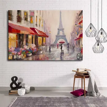 

Eiffel Tower Abstract Canvas Painting