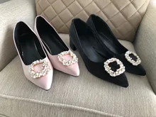 Big Tree zapatos de diamantes de imitación zapatos de las mujeres zapatos de mujer estilete Sexy tacones altos, zapatos de boda, zapatos de lujo de las mujeres tacones fiesta zapatos de mujer Zapatos