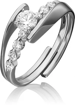 

Yuz platinum ring with Swarovski crystals in white gold
