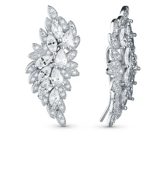 

Silver earrings with cubic zirconia sunlight sample 925