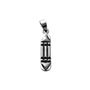 

Pendant 925 Sterling silver m Atlante 25mm. Double faced details amulet protection