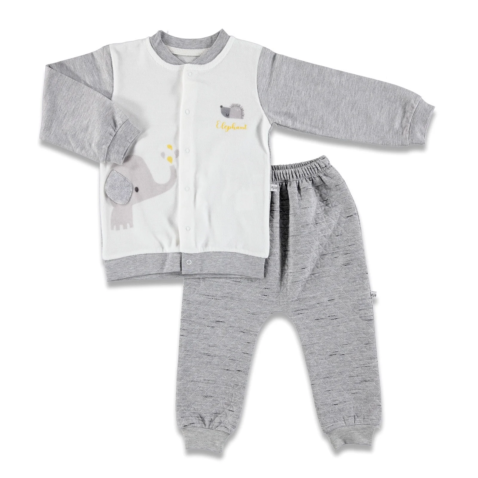 

ebebek Carmin Baby Fun Friends Quilted + Velvet Tracksuit Set