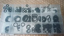 Juntas tóricas de goma para juntas tóricas, sellos de arandela, surtido de estanqueidad, caja de plástico con juego de diferentes tamaños, 225 Uds.