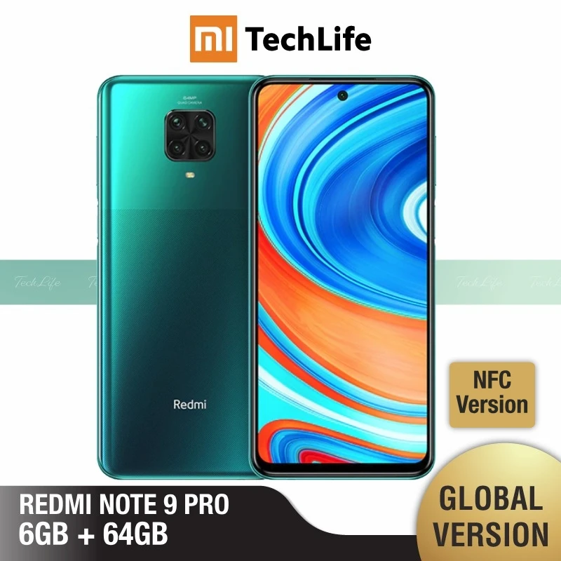 Глобальная версия Xiaomi Redmi Note 9 Pro 6 ГБ RAM 64 Гб ROM (абсолютно новый/Герметичный) redminote9pro