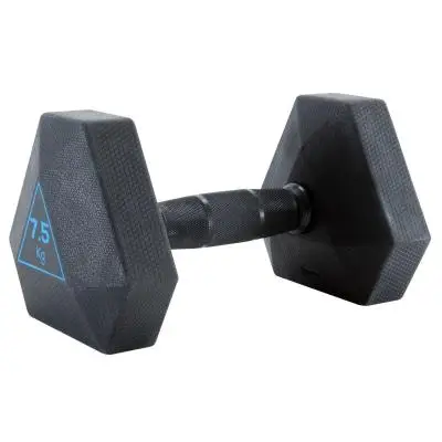 ГАНТЕЛЬ ШЕСТИГРАННАЯ 7,5 КГ DOMYOS. Decathlon - Цвет: Синий