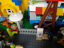 Accesorios de bloques Moc, 1x4x2, Spindled con 4 tachuelas, 15332, 30 Uds., Street View, ciudad, bloques creativos compatibles con partículas de ensamblaje