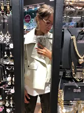 Coat Women Veste Wallet Campera Ailegogo Autumn Winter Mujer New-Arrival Chaqueta Cuero