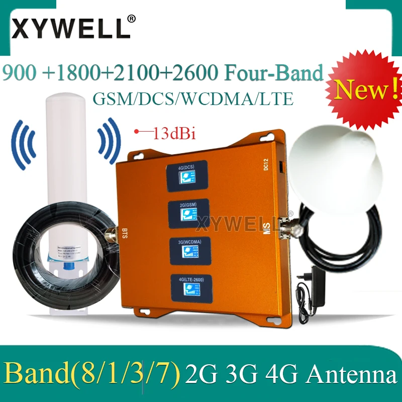 Hot! 900 1800 2100 2600mhz Cell Phone Booster Four