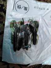 Silicone Bait Float Wobbler Shrimp Lobster Worm Fishing-Lure Lizards Twintails 4pcs 2g