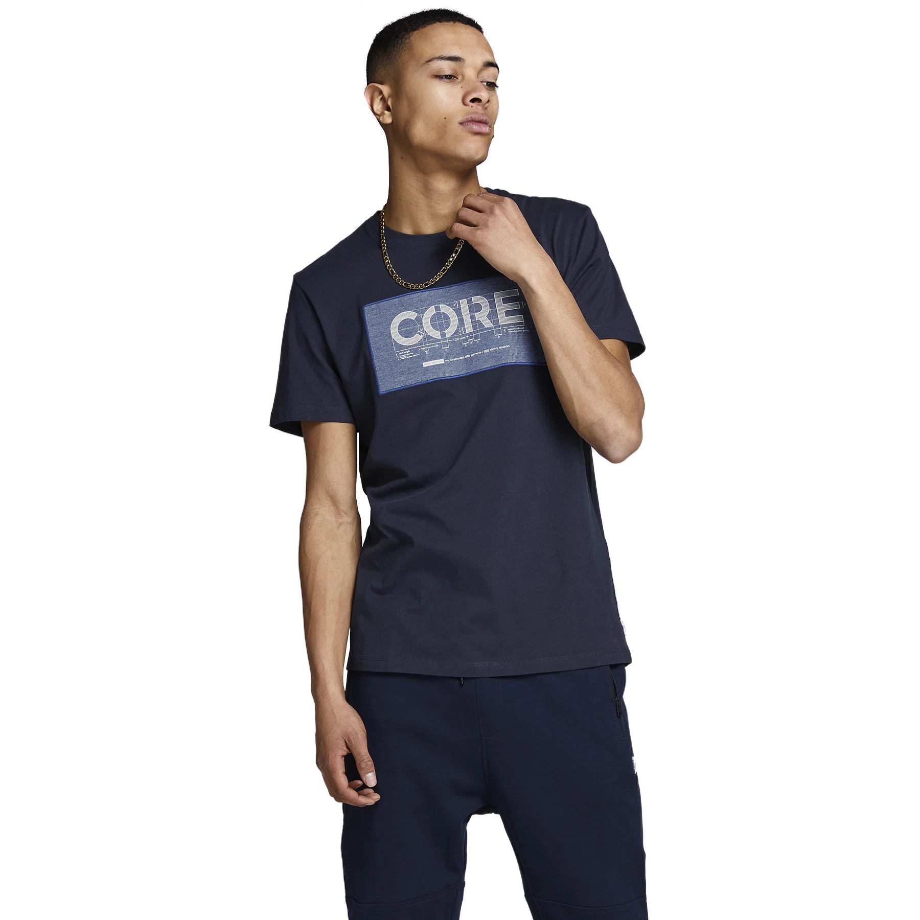 Футболка с круглым вырезом JACK & JONES CORE JCOJACKSON SS 12145722|Футболки| |